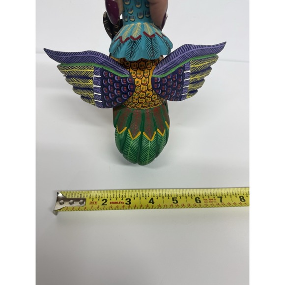 Oaxacan Wood Carving Lauro Ramirez Sm Rooster Mexican Folk Art Alebrije Oaxaca - Picture 8 of 8